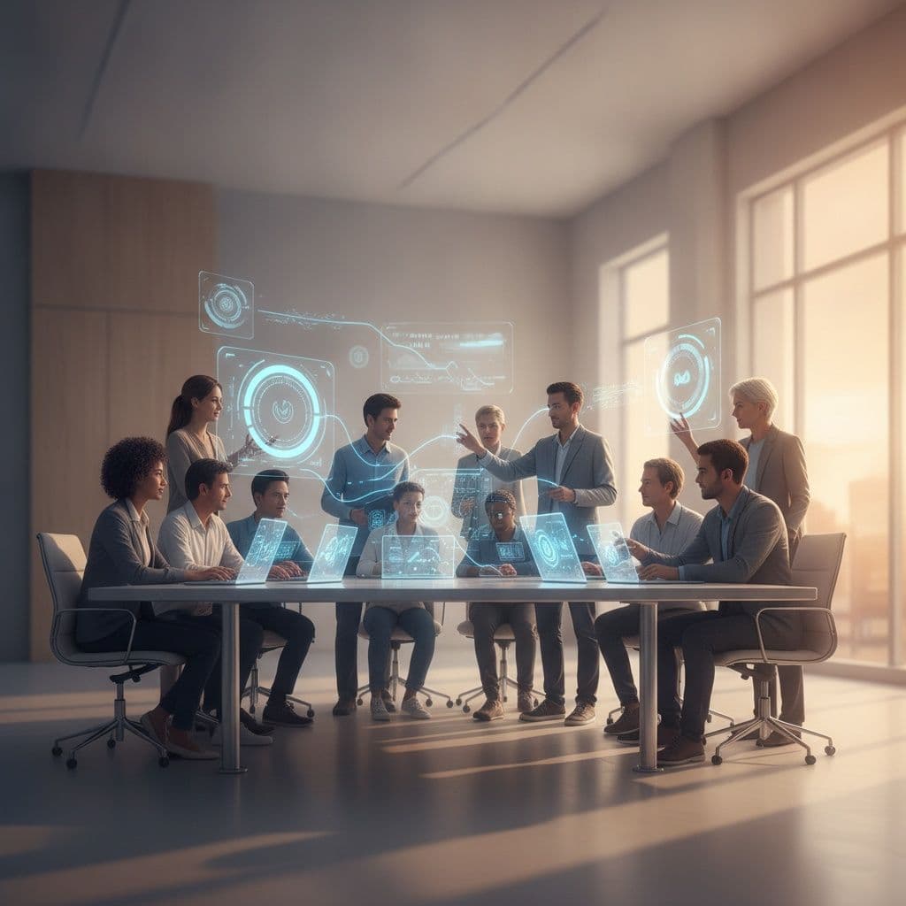Illustration of agile methodologies applied to AI development